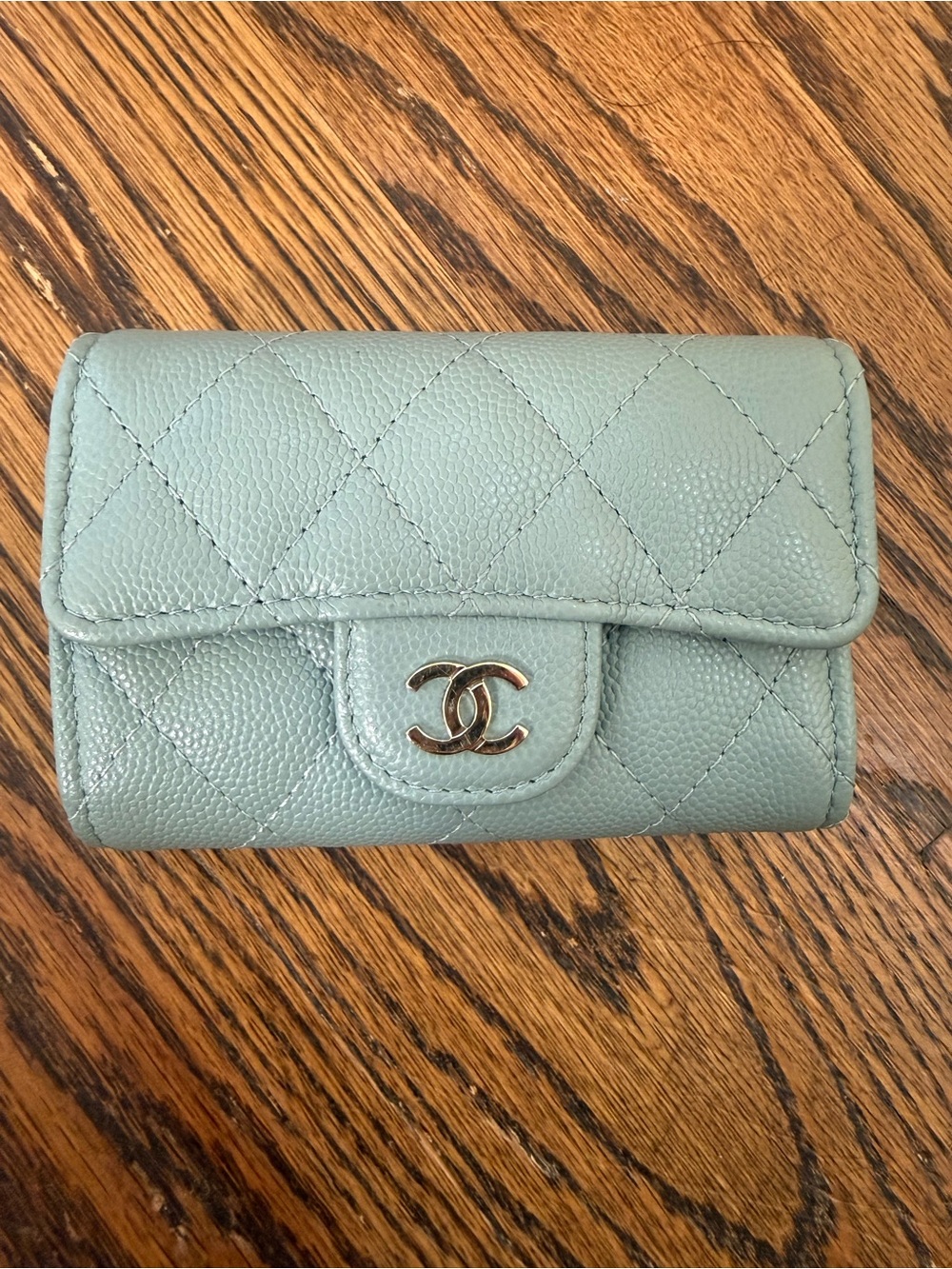 Chanel Caviar Quilter Classic 4 Key Holder Wallet